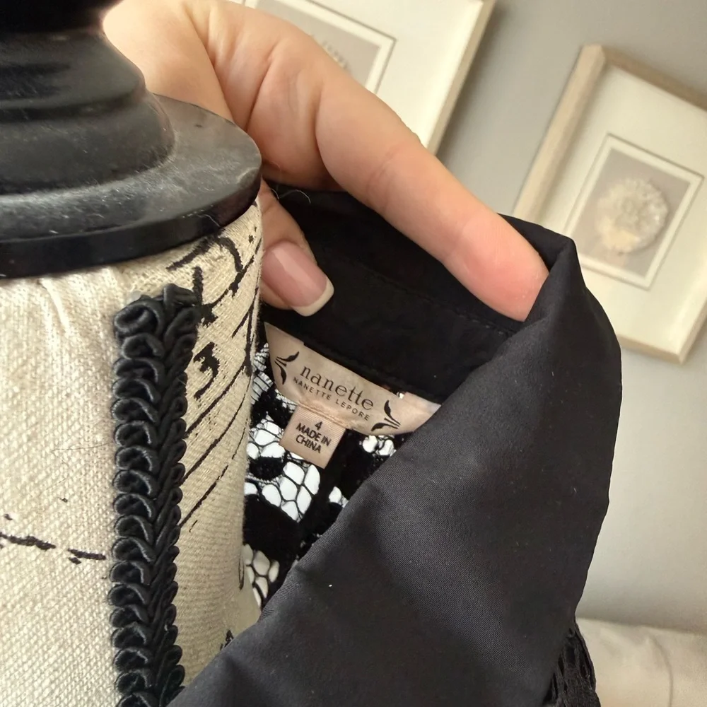 Nannette Black Lace Long Sleeve Dress - Picture 5 of 6